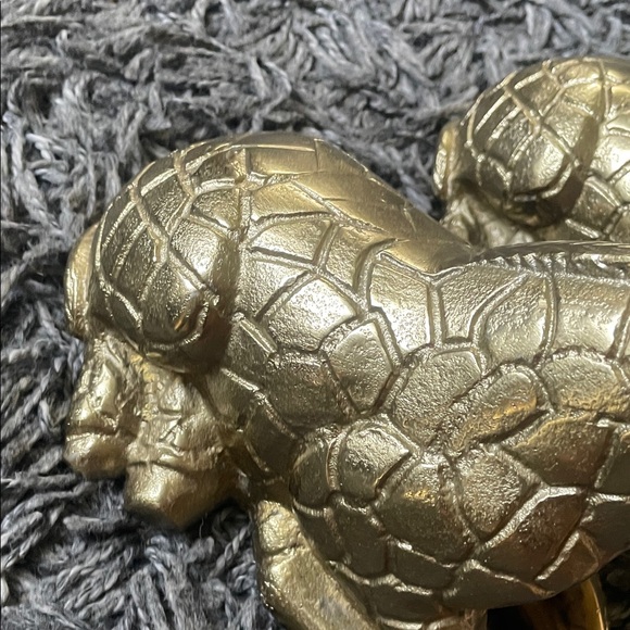 Set of 2 Gold Giraffe Figurines home decor - Picture 4 of 8